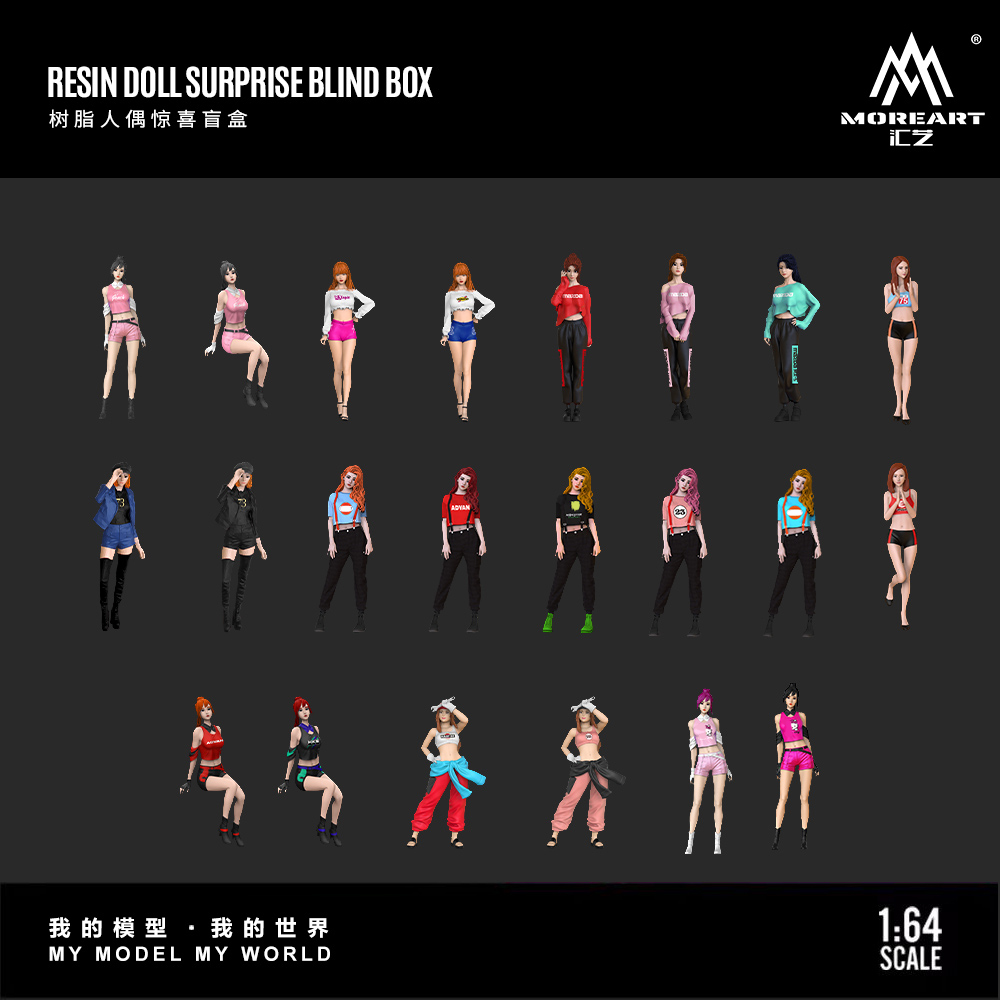 Resin Art Gift - More Art 1:64 Handmade Resin Figurine