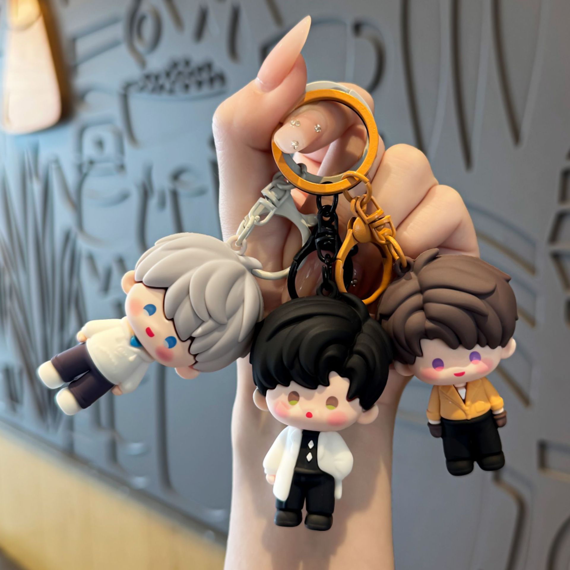 Resin Art Keychain - Love and Deepspace Q Resin Figure