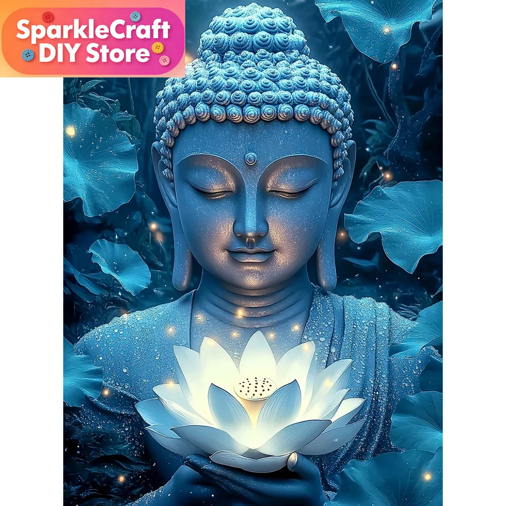Resin Art Canvas - 1PC frameless Diamond Mosaic Religious Figures