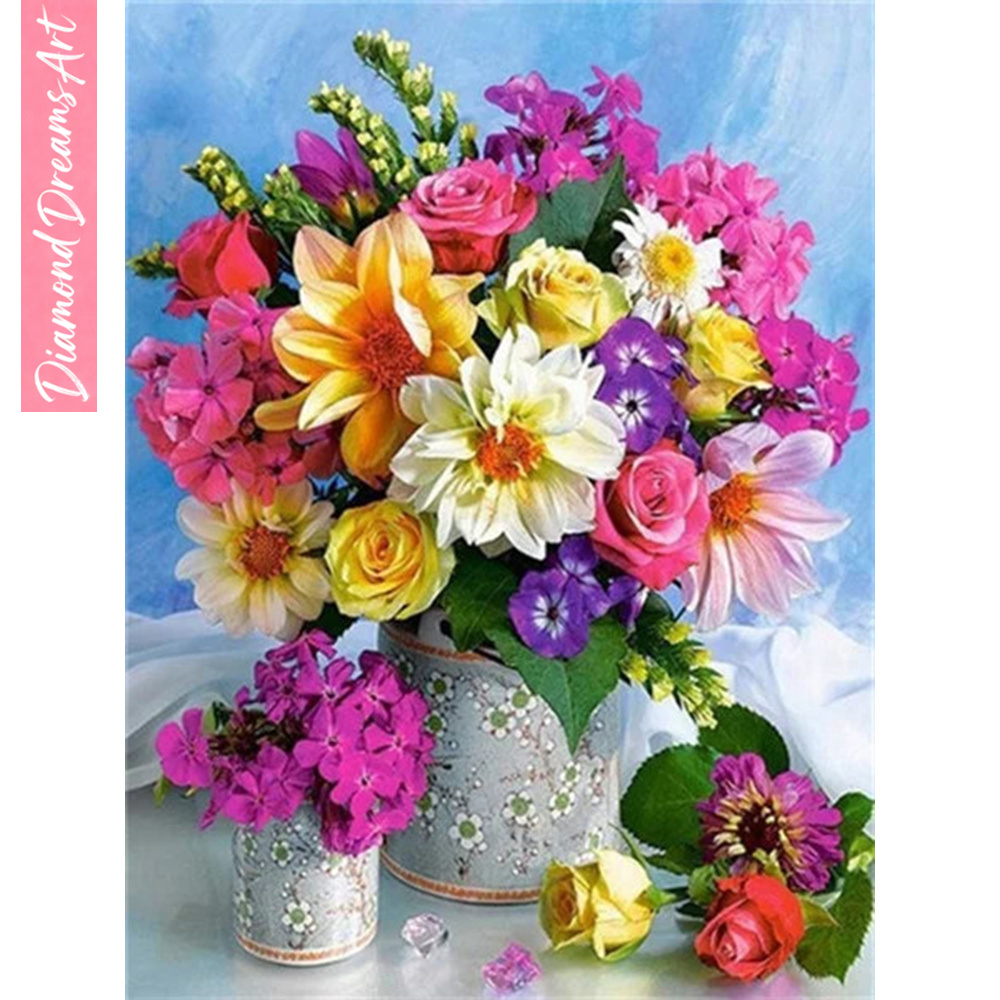 Resin Art Gift - Full Diamond Mosaic Flower 5D Diamond