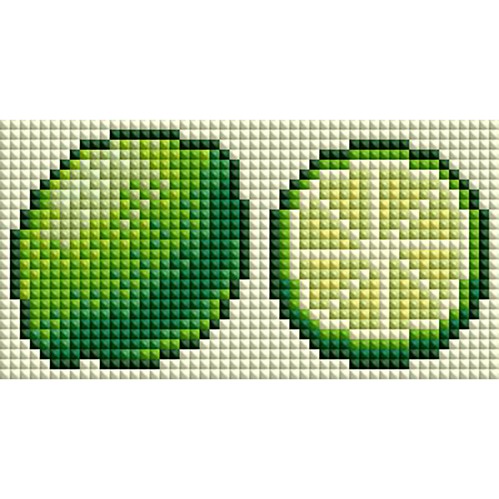 Resin Art Canvas - Minigem®: Lime Duo 5' X 3'