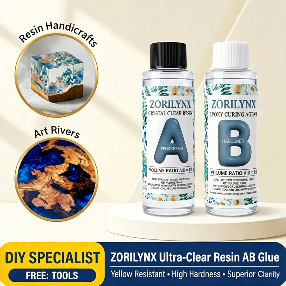Resin Art Pouring - 200ml Crystal Clear Epoxy Resin Kit