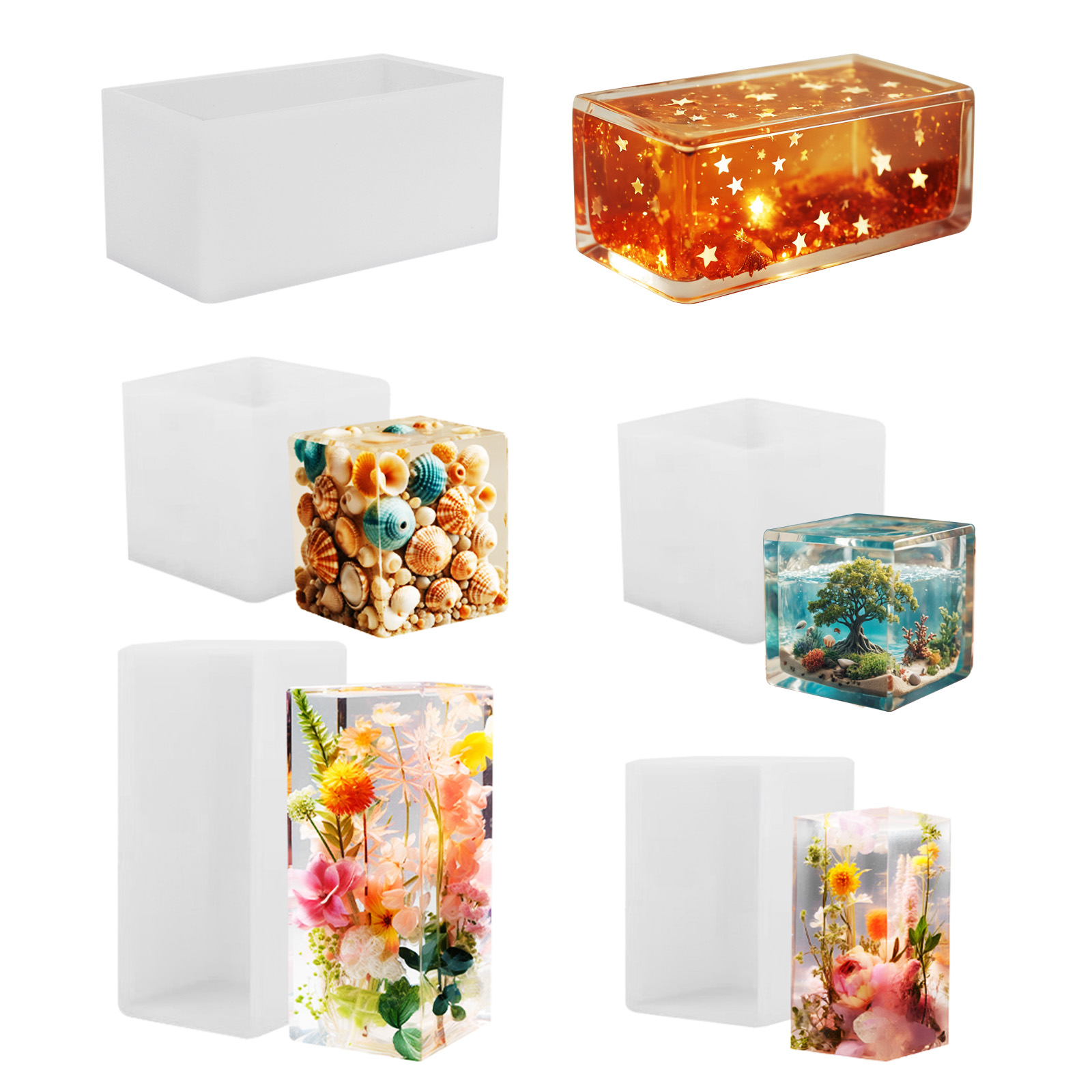 Resin Art Liquid - Epoxy Casting Mold Silicone Mold DIY