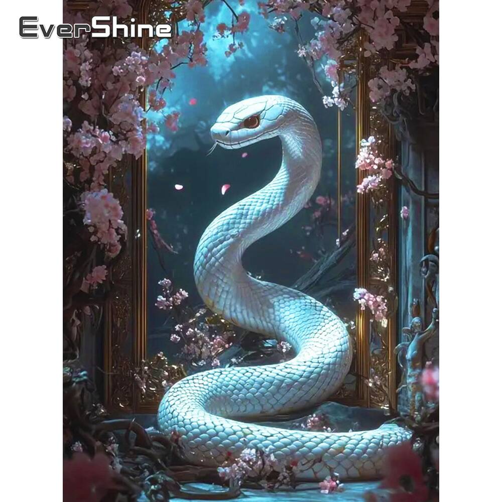 Resin Art Canvas - Evershine Diamond Painting Full Square Snake