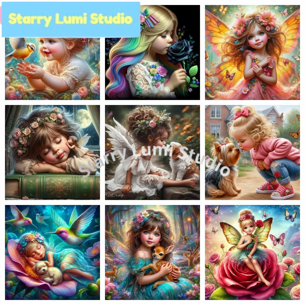 Resin Art Gift - DIY 5D Diamond Painting Fairy Cute