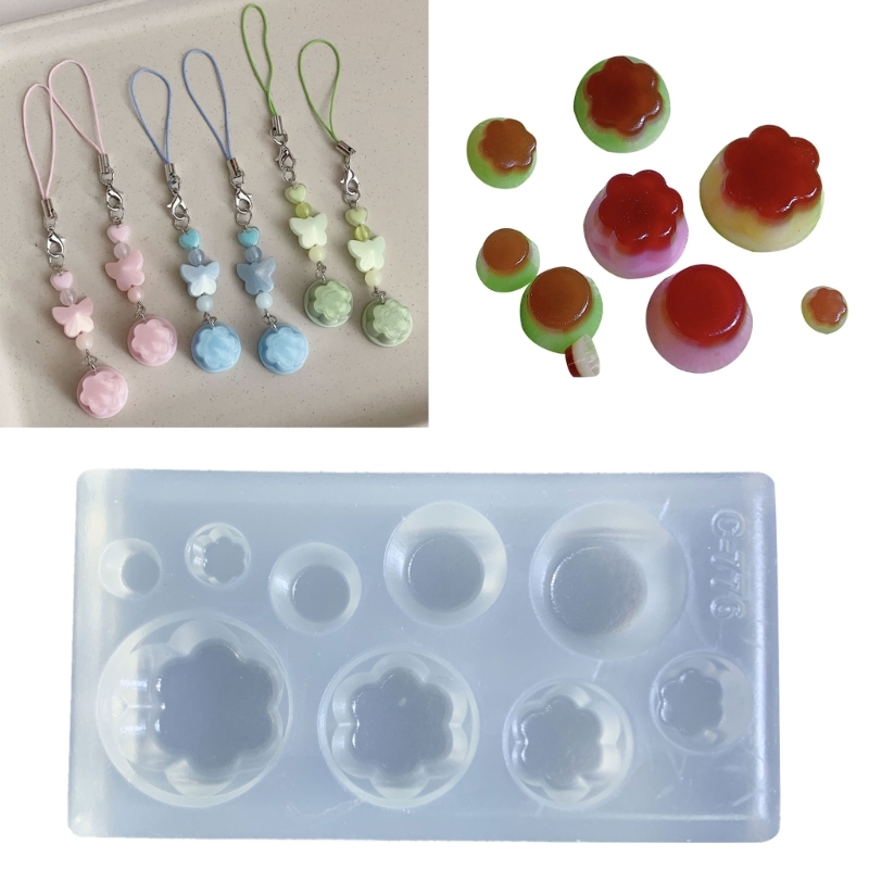 Resin Art Liquid - Cute Pudding Shape Silicone Mold for