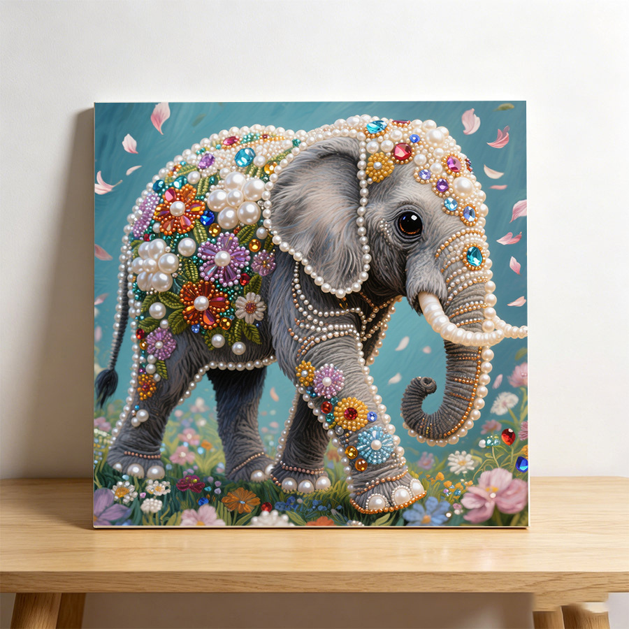 New Pearl Elephant Diamond Pai - Resin Art Canvas review and price