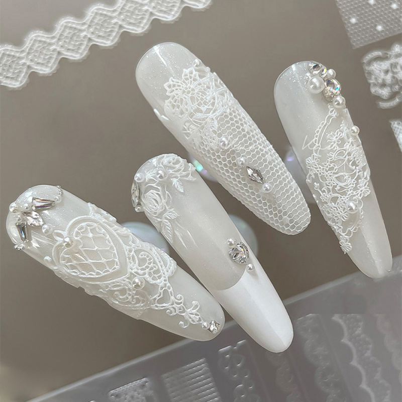 1pc Lace 3D Silicone Nail Mold - Resin Art With Rose review and price
