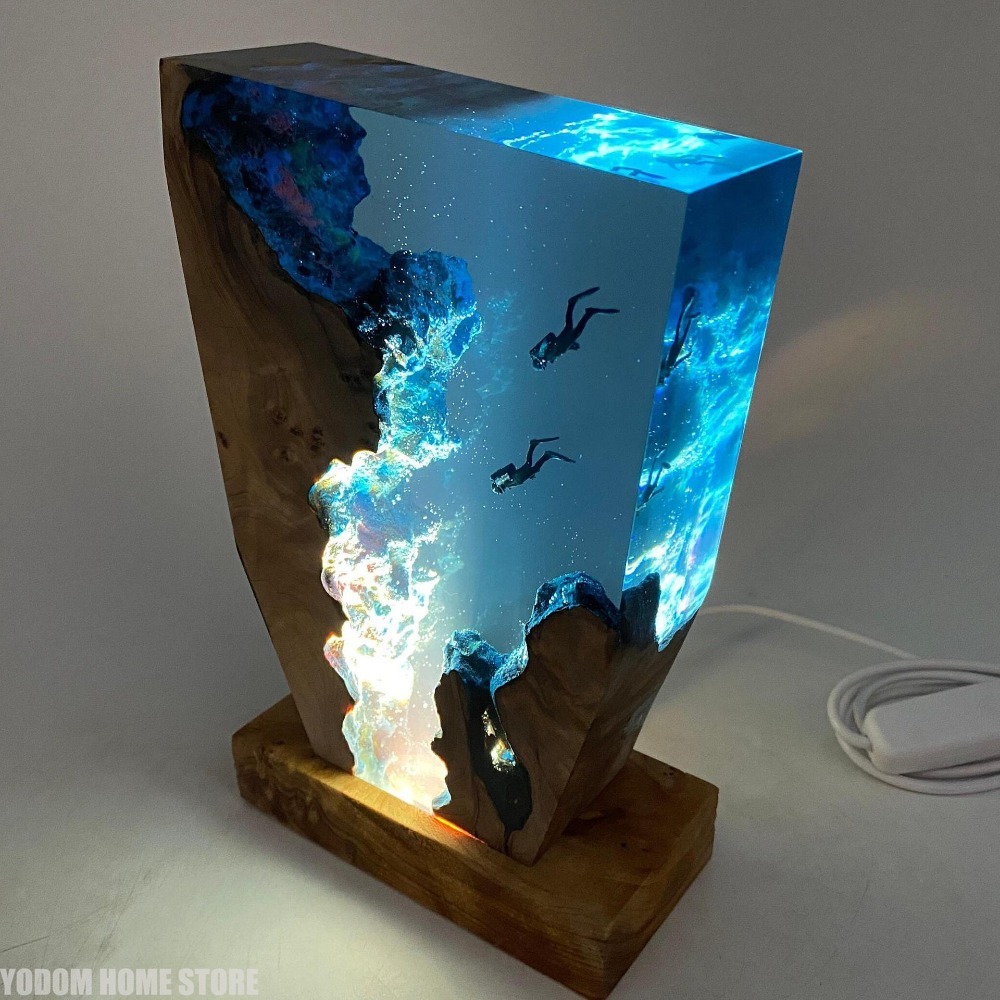 New Seabed World Organism Resi - Resin Art Lamp review and price