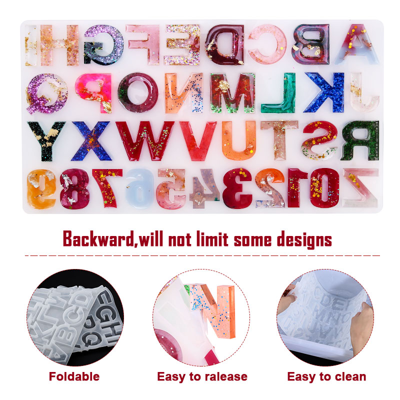 Alphabet Epoxy Resin Mold Kit  - Resin Art Liquid review and price