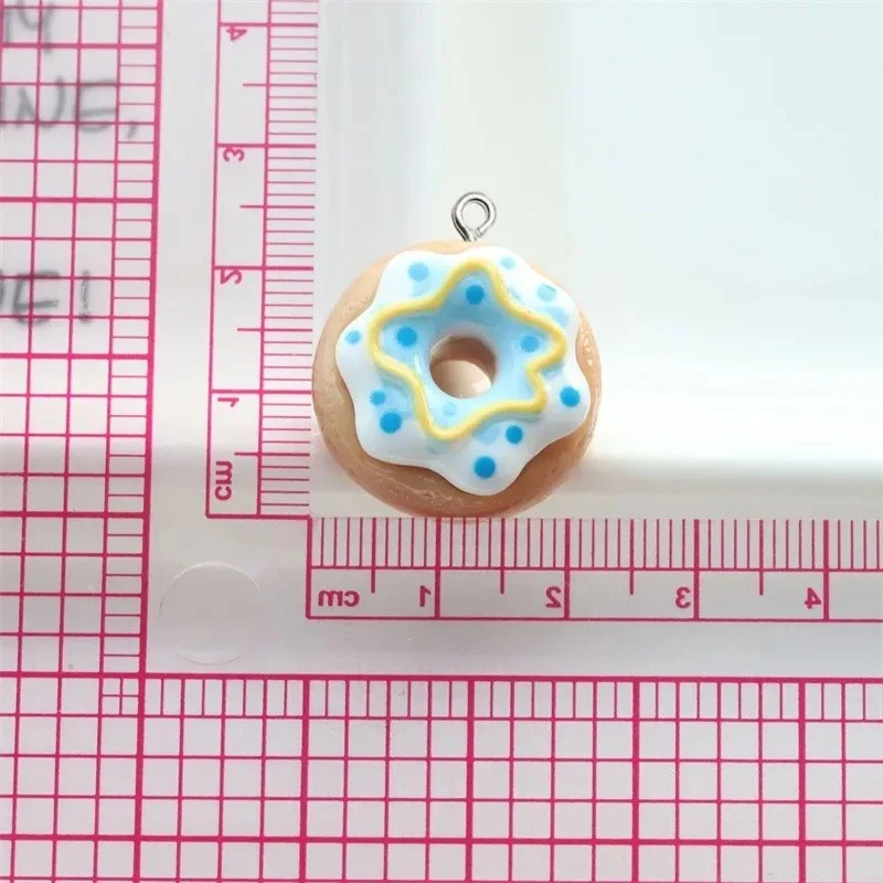10Pcs Resin Donut Charms Color - Resin Art Keychain review and price