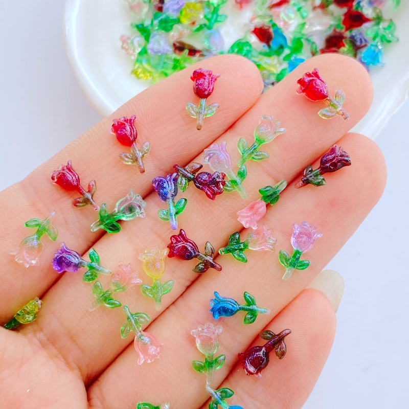 100pcs Resin Glitter Mini Cute - Resin Art With Rose review and price