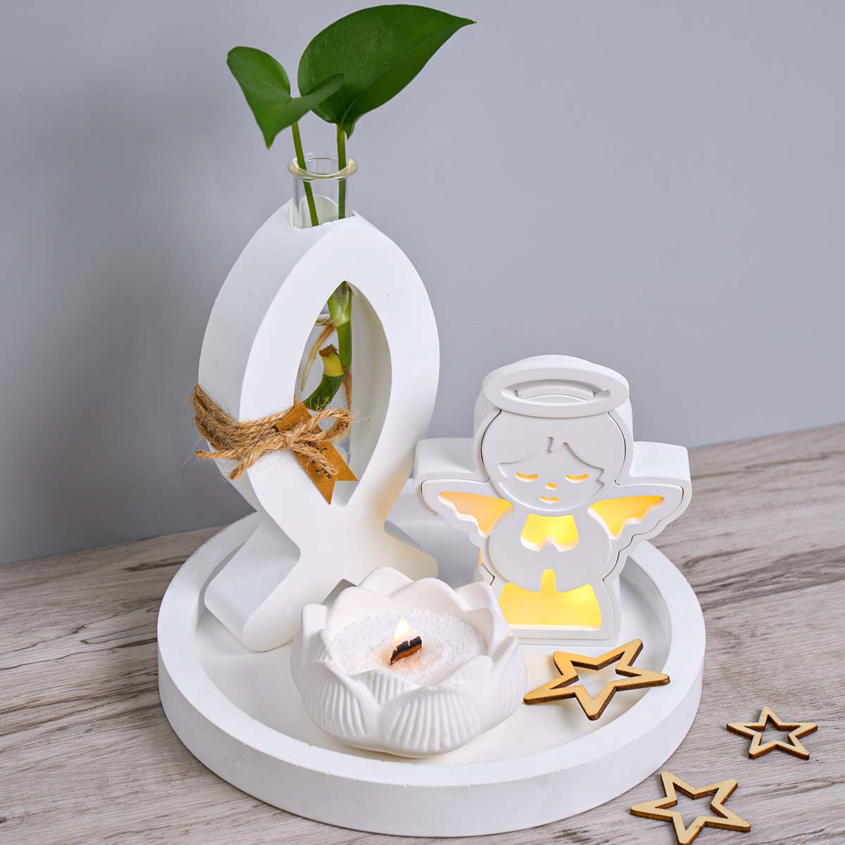 Christmas Angel Lamp Silhouett - Resin Art Lamp review and price