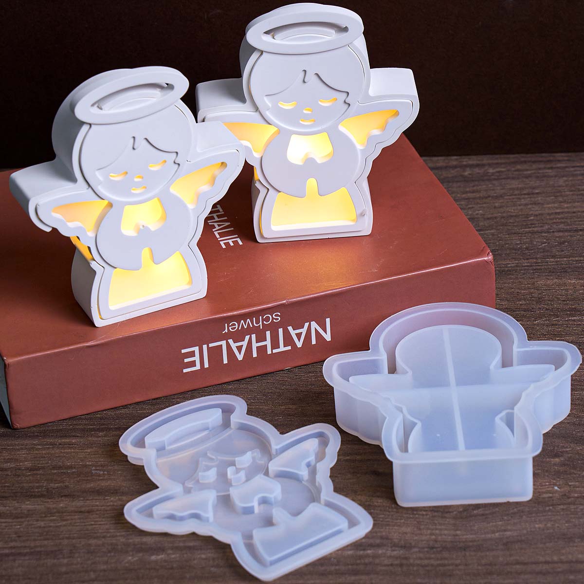 Christmas Angel Lamp Silhouett - Resin Art Lamp review and price