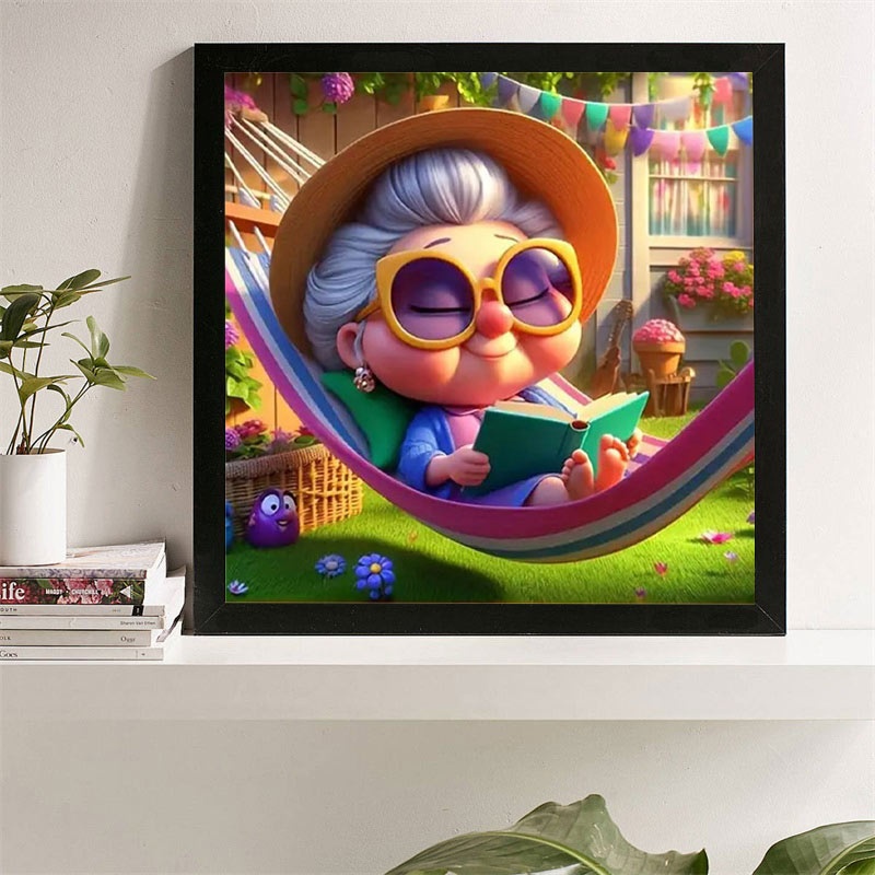 Frameless, Grandma Diamond Pai - Resin Art Canvas review and price