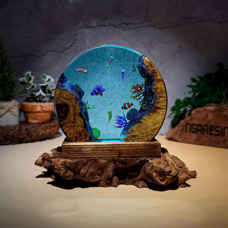 Ocean Aquarium Organism Resin  - Resin Art Light review and price