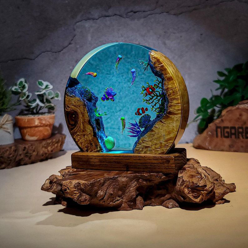Ocean Aquarium Organism Resin  - Resin Art Light review and price