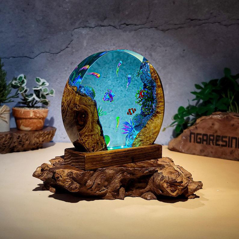 Ocean Aquarium Organism Resin  - Resin Art Light review and price