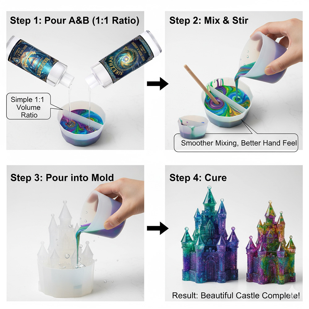 Epoxy Resin Kit with 4 Silicon - Resin Art Pouring review and price