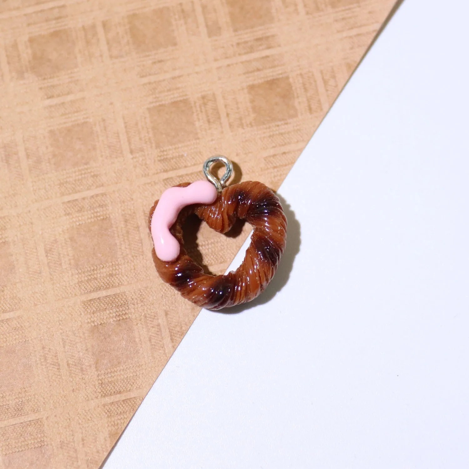 10Pcs Lovely Heart Food Toy Re - Resin Art Keychain review and price