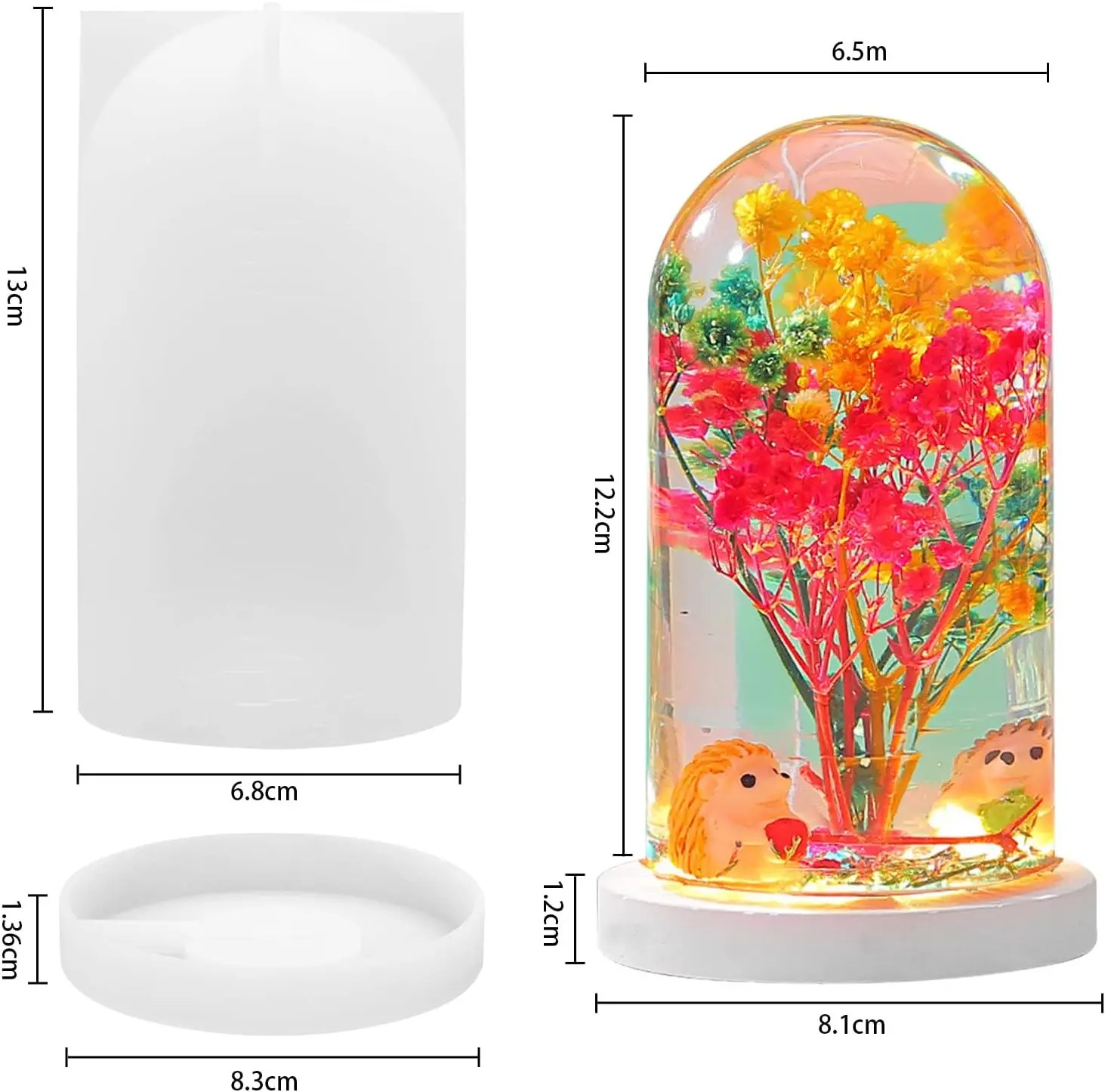 DIY Crystal Epoxy Resin Mold L - Resin Art Lamp review and price