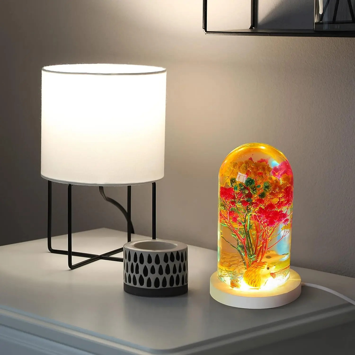 DIY Crystal Epoxy Resin Mold L - Resin Art Lamp review and price
