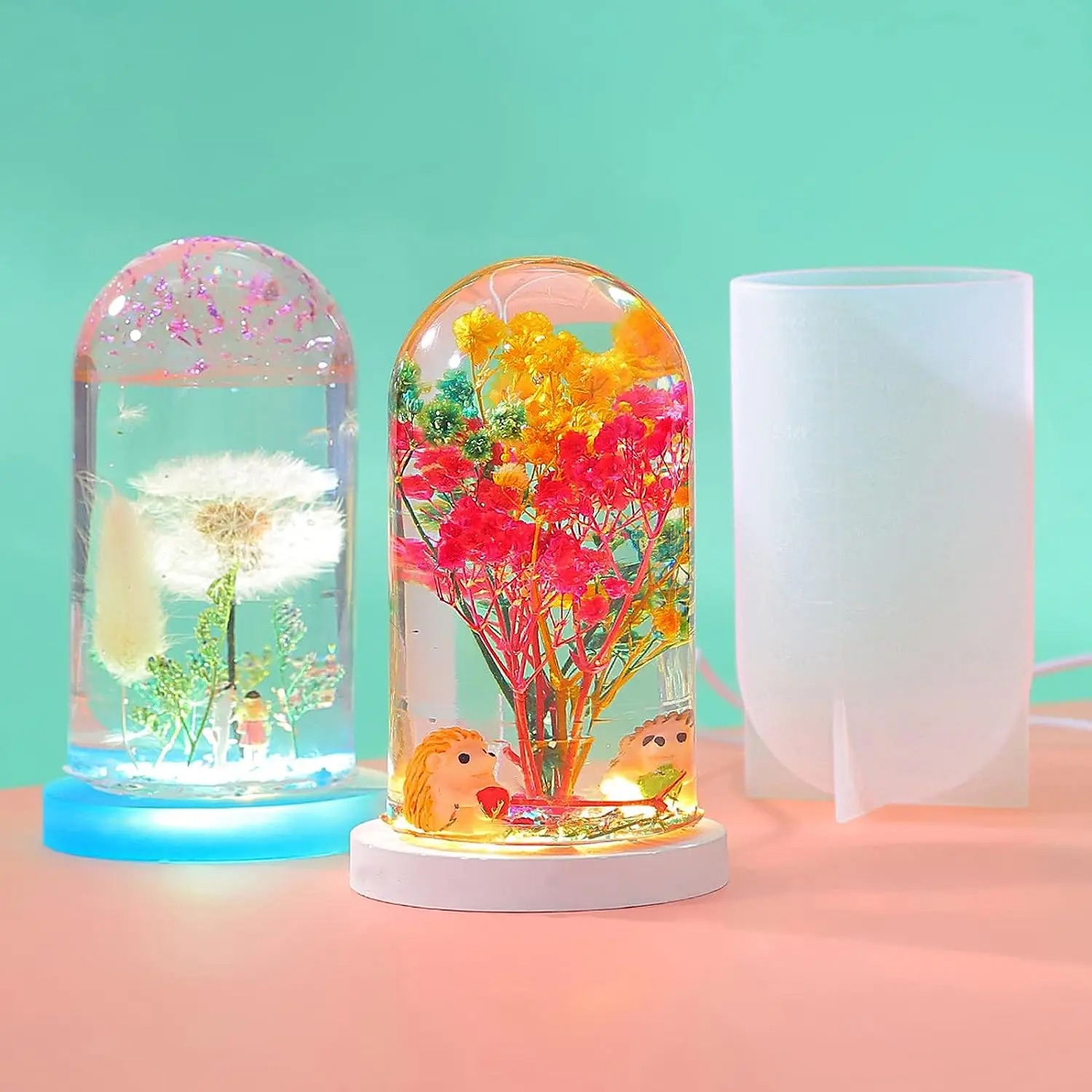 DIY Crystal Epoxy Resin Mold L - Resin Art Lamp review and price