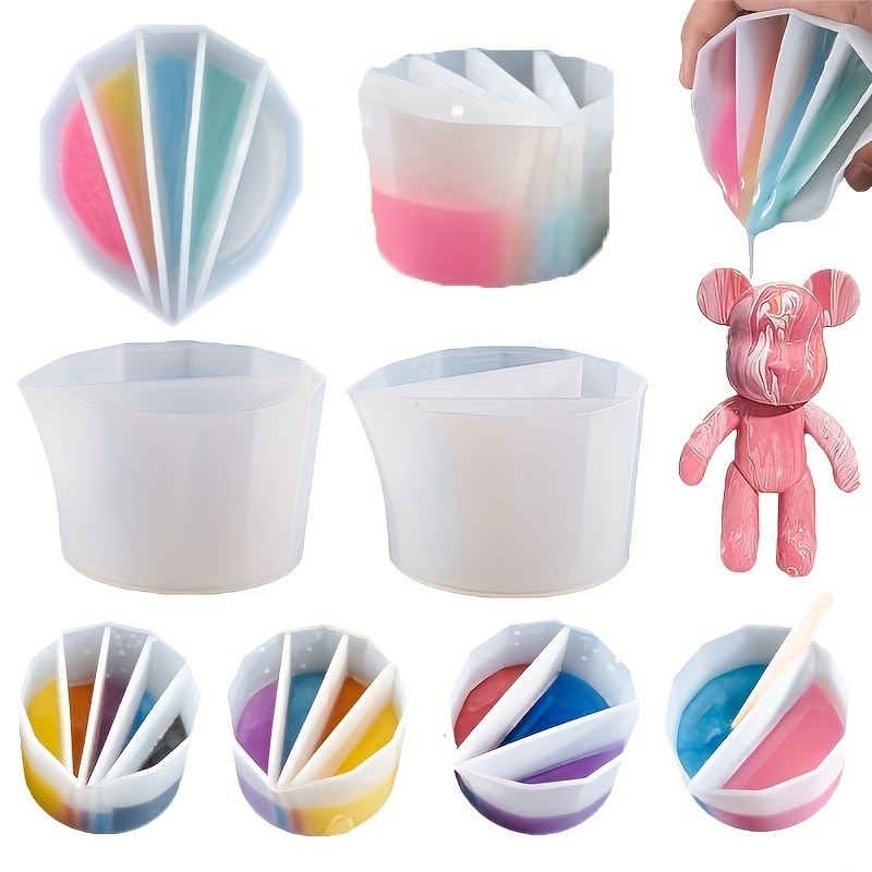 1pc Silicone Split Cup with Di - Resin Art Pouring review and price