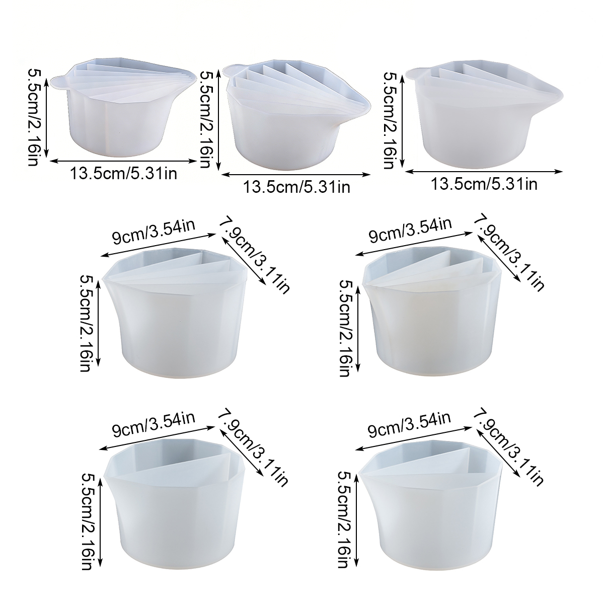 1pc Silicone Split Cup with Di - Resin Art Pouring review and price