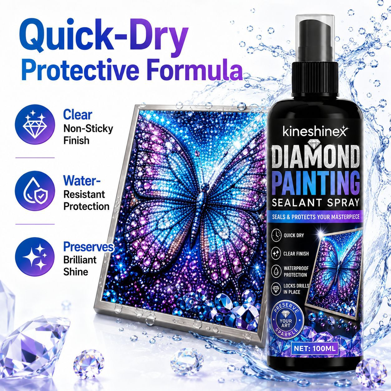 Diamond Painting Sealant Spray - Resin Art Canvas review and price