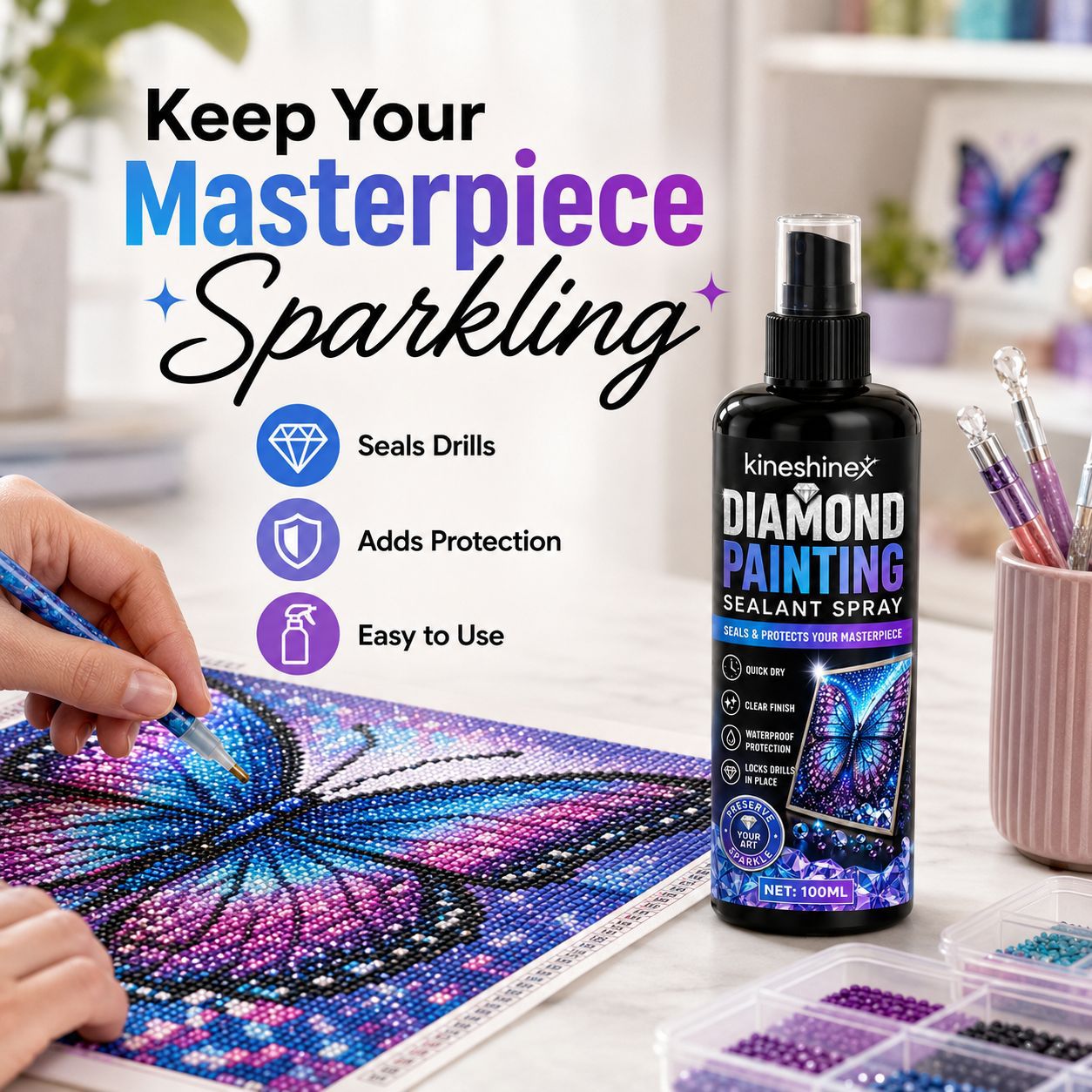 Diamond Painting Sealant Spray - Resin Art Canvas review and price
