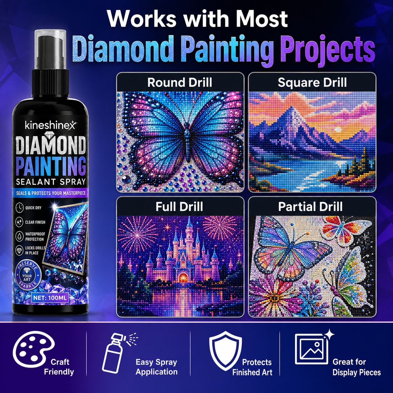 Diamond Painting Sealant Spray - Resin Art Canvas review and price