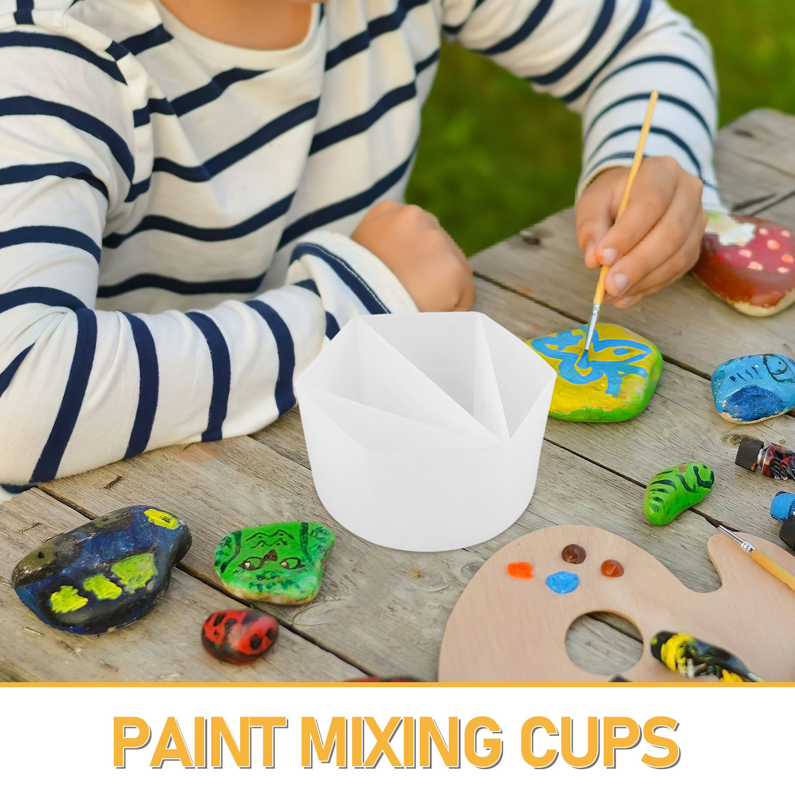 3Pcs Reusable Silicone Paint P - Resin Art Pouring review and price