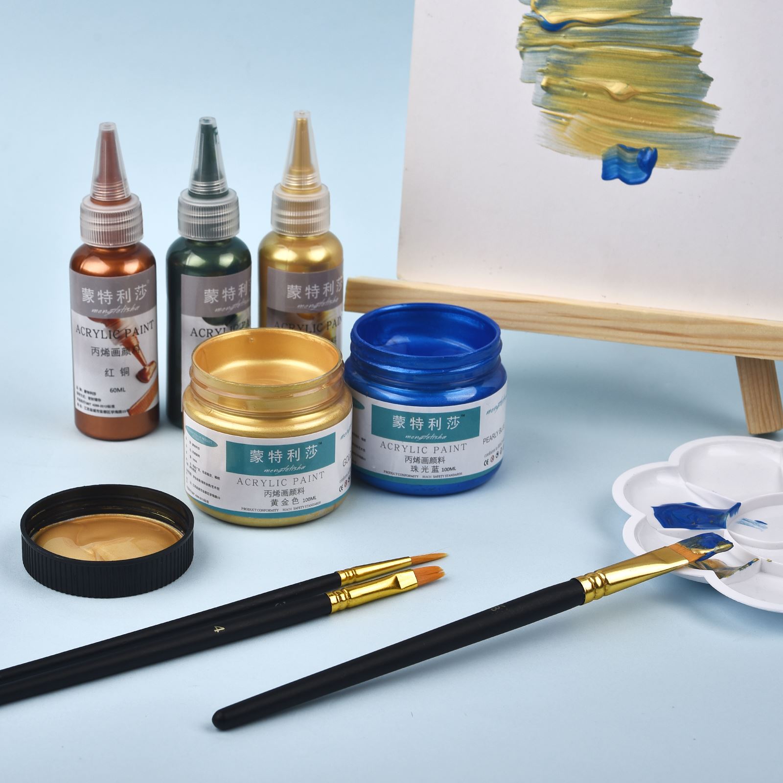 7 Colors 60ml/Bottle Metallic  - Resin Art Liquid review and price