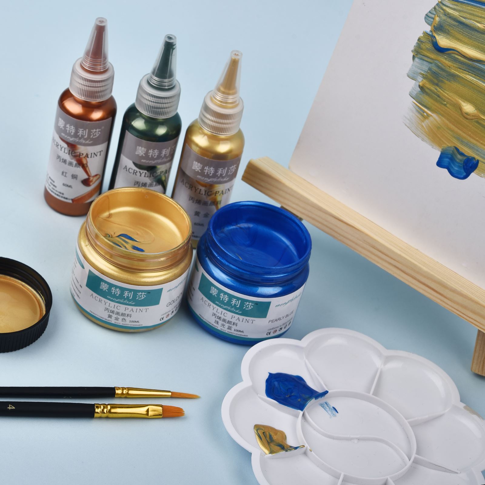7 Colors 60ml/Bottle Metallic  - Resin Art Liquid review and price