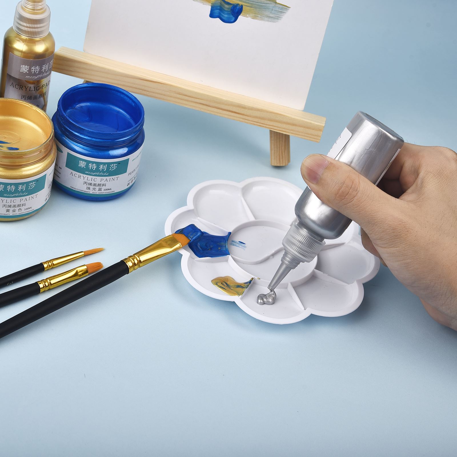 7 Colors 60ml/Bottle Metallic  - Resin Art Liquid review and price