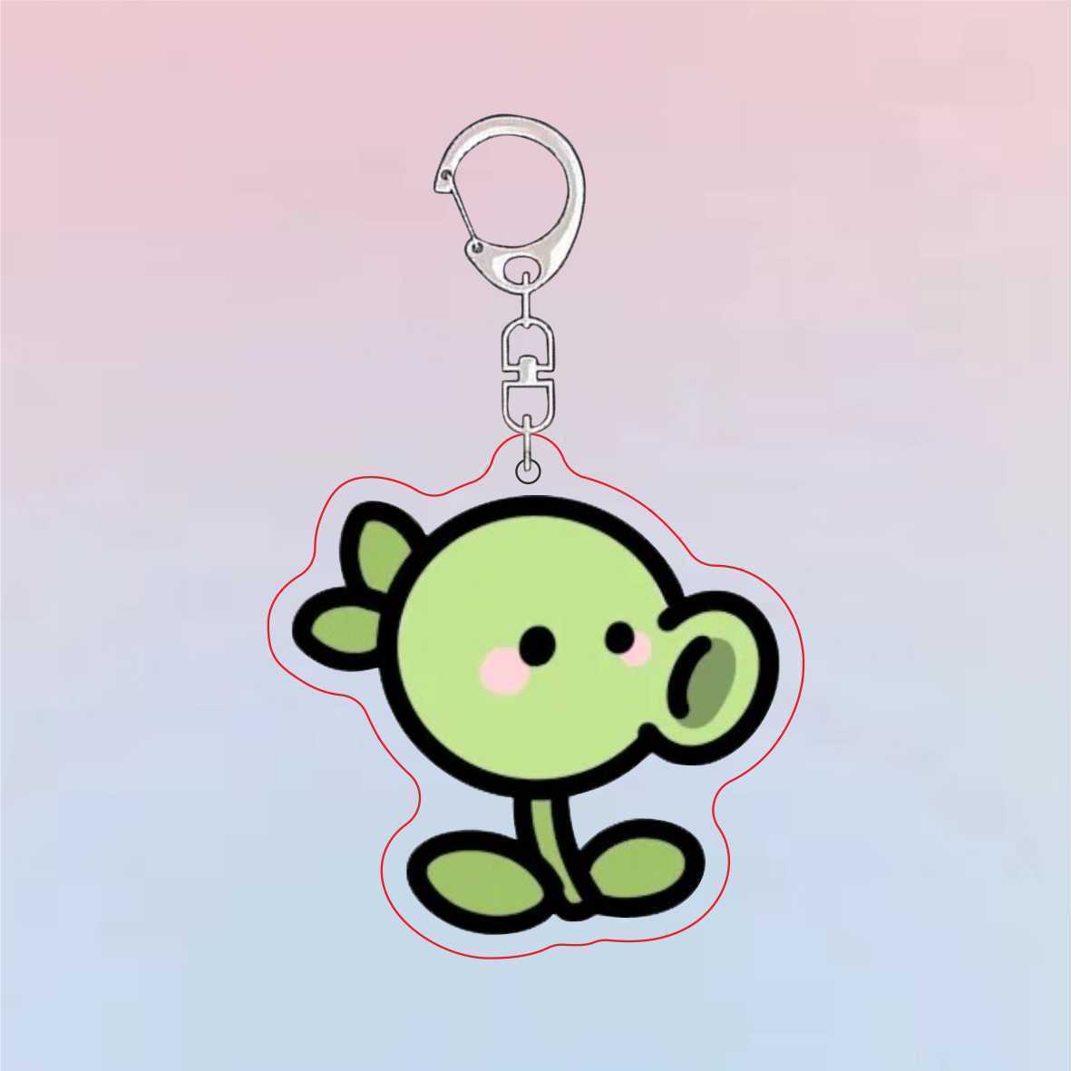 Plants Vs Zombies Acrylic Cute - Resin Art Keychain review and price