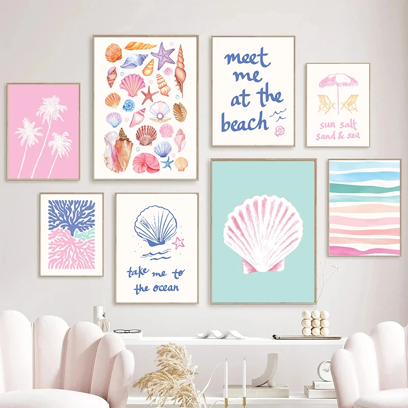 Coastal Gallery Wall Art Summe - Resin Art Canvas review and price