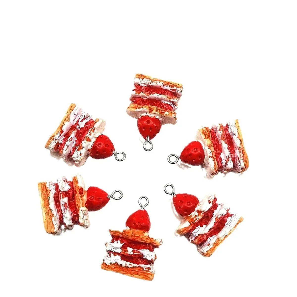10 Pieces Mini Simulated Straw - Resin Art Keychain review and price