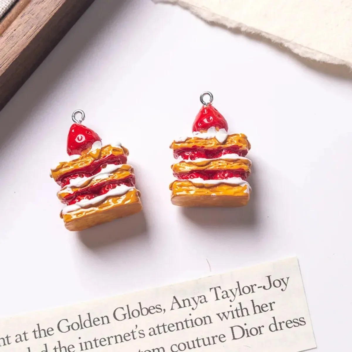 10 Pieces Mini Simulated Straw - Resin Art Keychain review and price