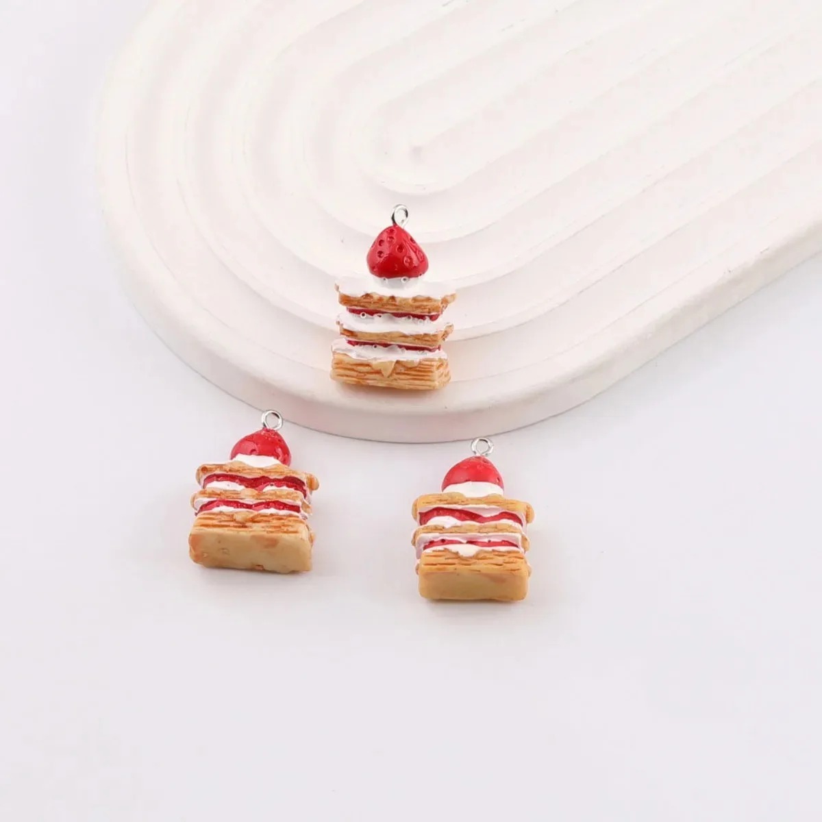 10 Pieces Mini Simulated Straw - Resin Art Keychain review and price