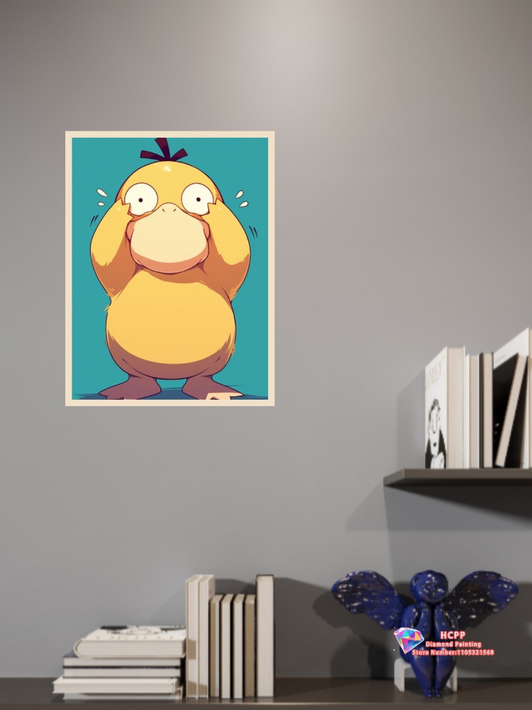 1pc frameless Psyduck Cartoon  - Resin Art Kits review and price