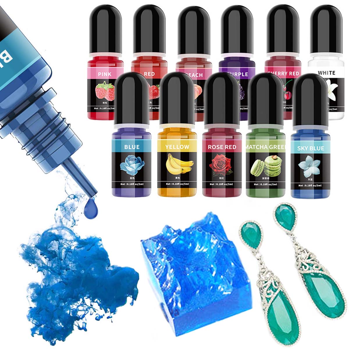 5ml/Bottle Epoxy Resin Pigment - Resin Art Liquid review and price