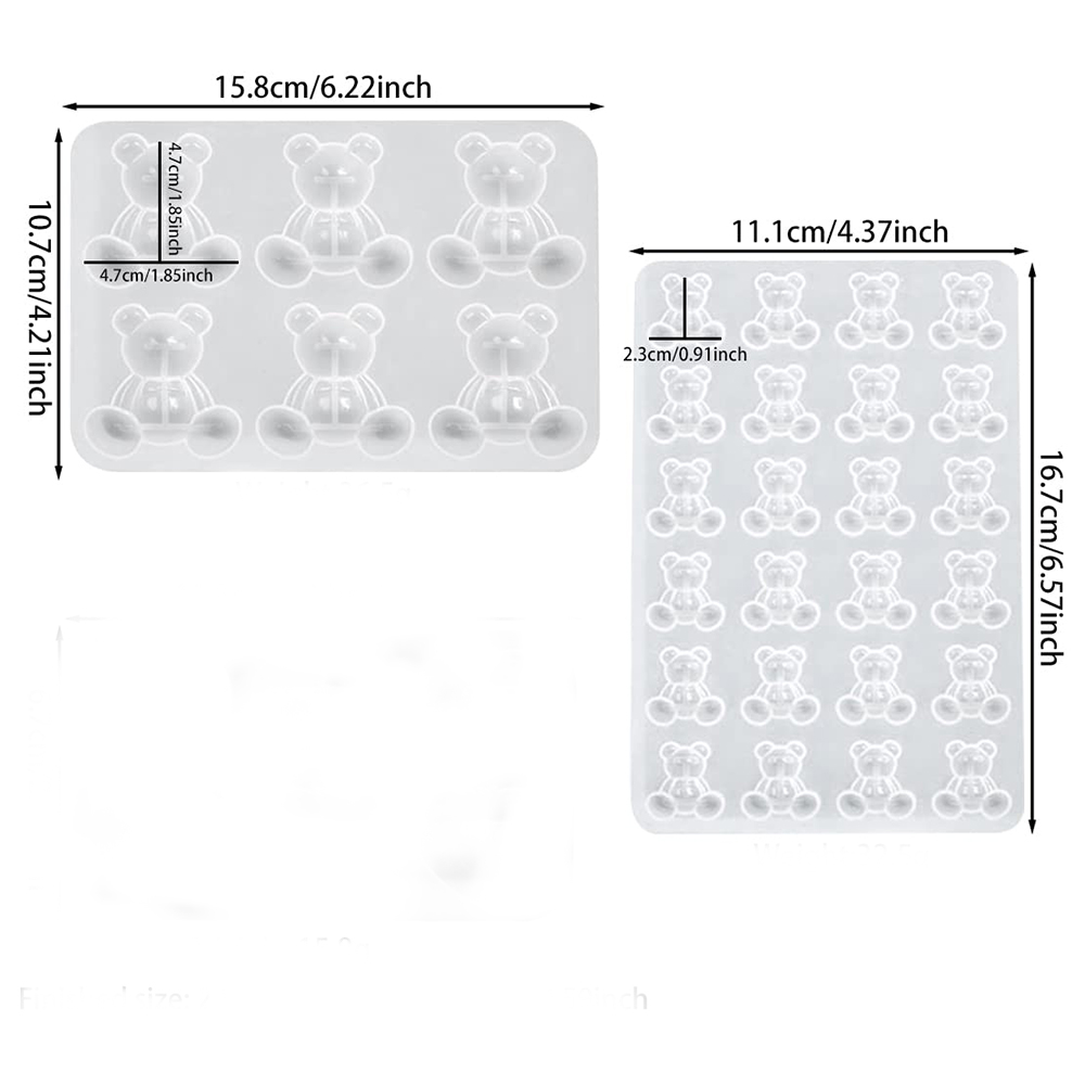 Crystal Bear Resin Silicone Mo - Resin Art Liquid review and price