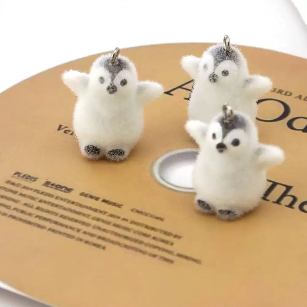 5pcs Flocking Small Penguin Re - Resin Art Keychain review and price
